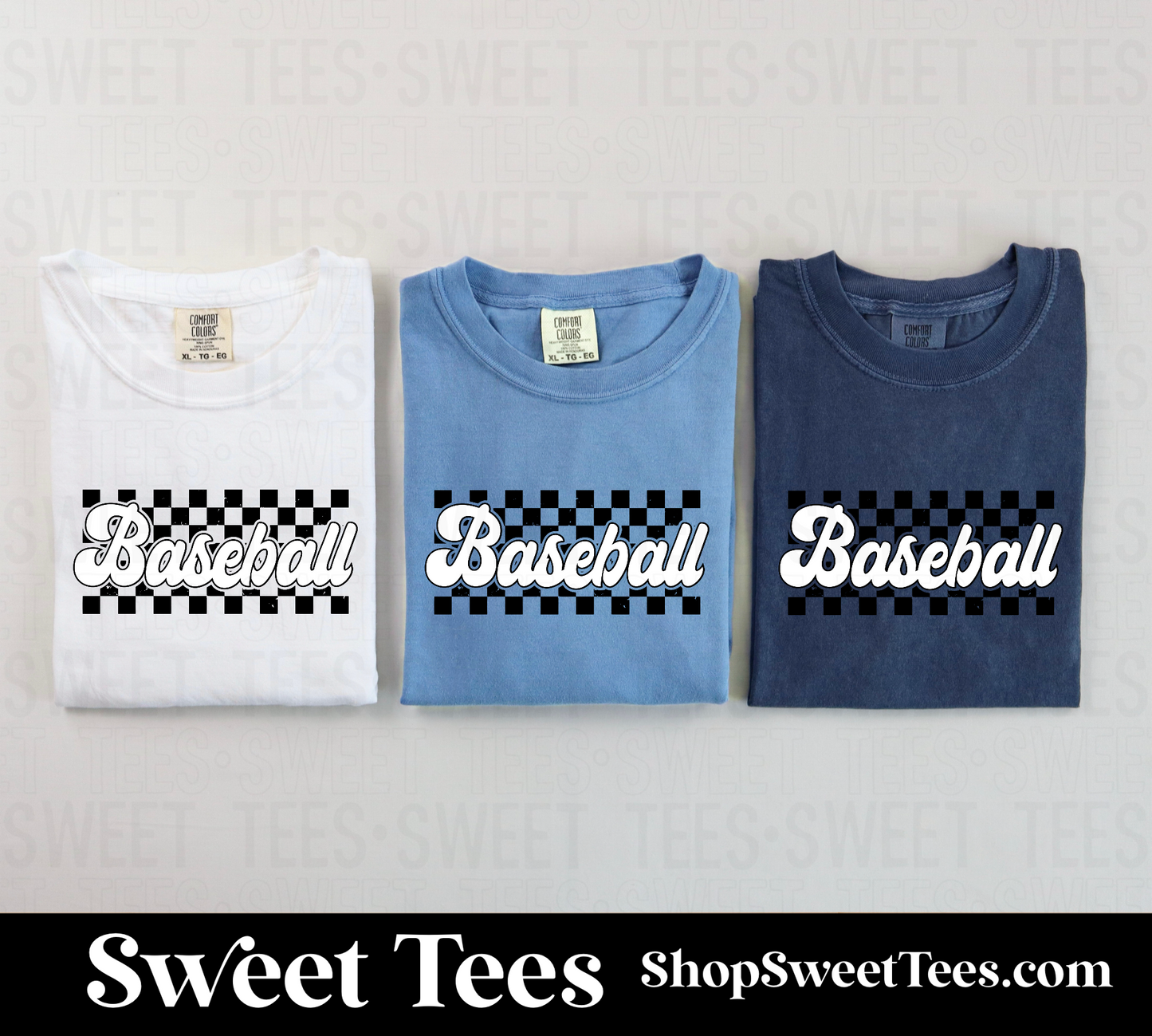 Baseball Checker tee