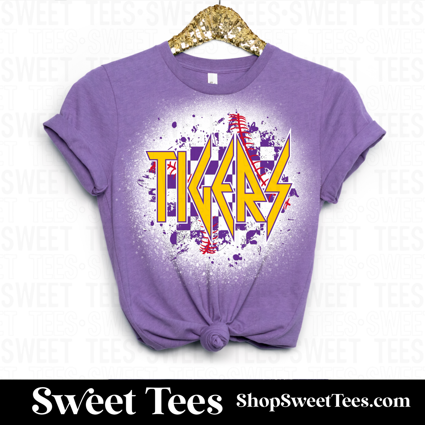 LSU Tigers Checker Spatter tee
