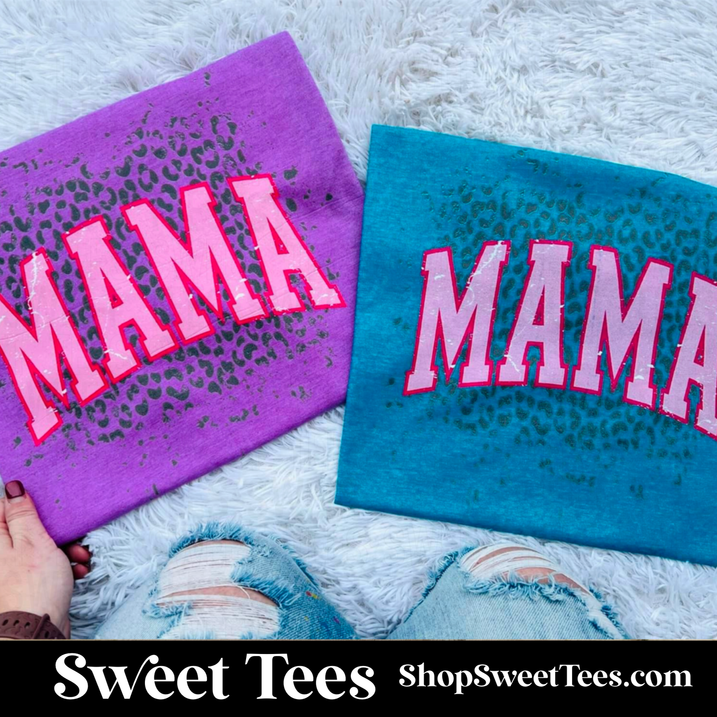 Mama Arched Leopard tee