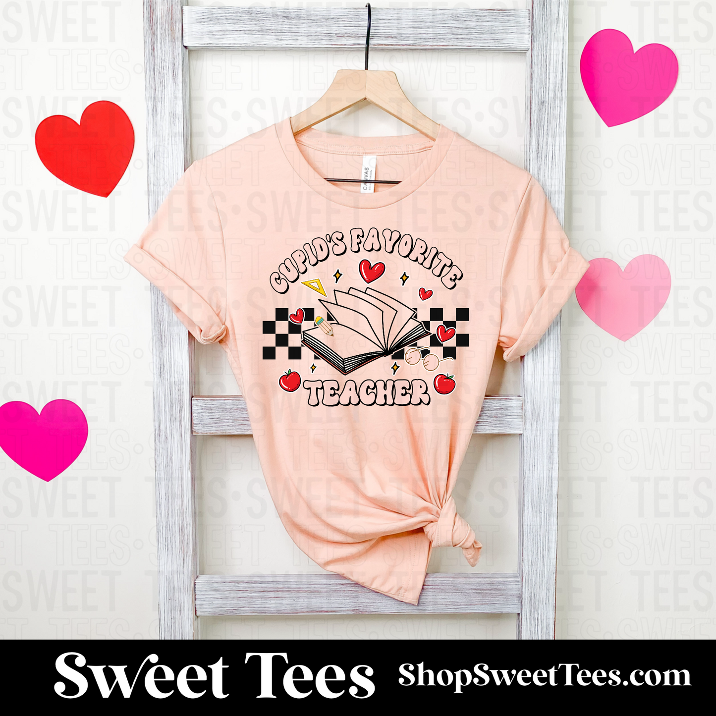 Cupid's Favorite Teacher tee