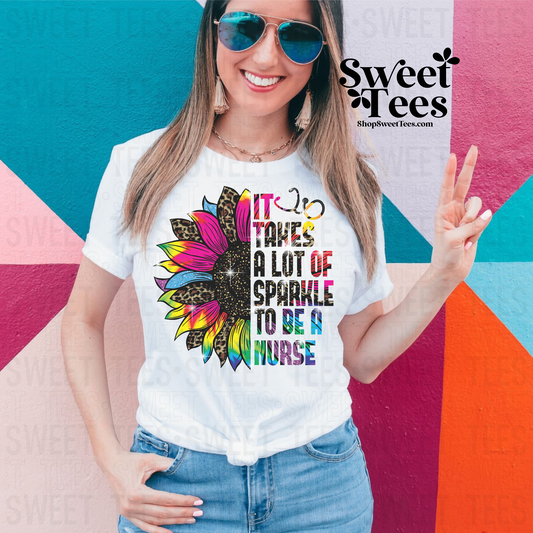 Sparkle Nurse tee