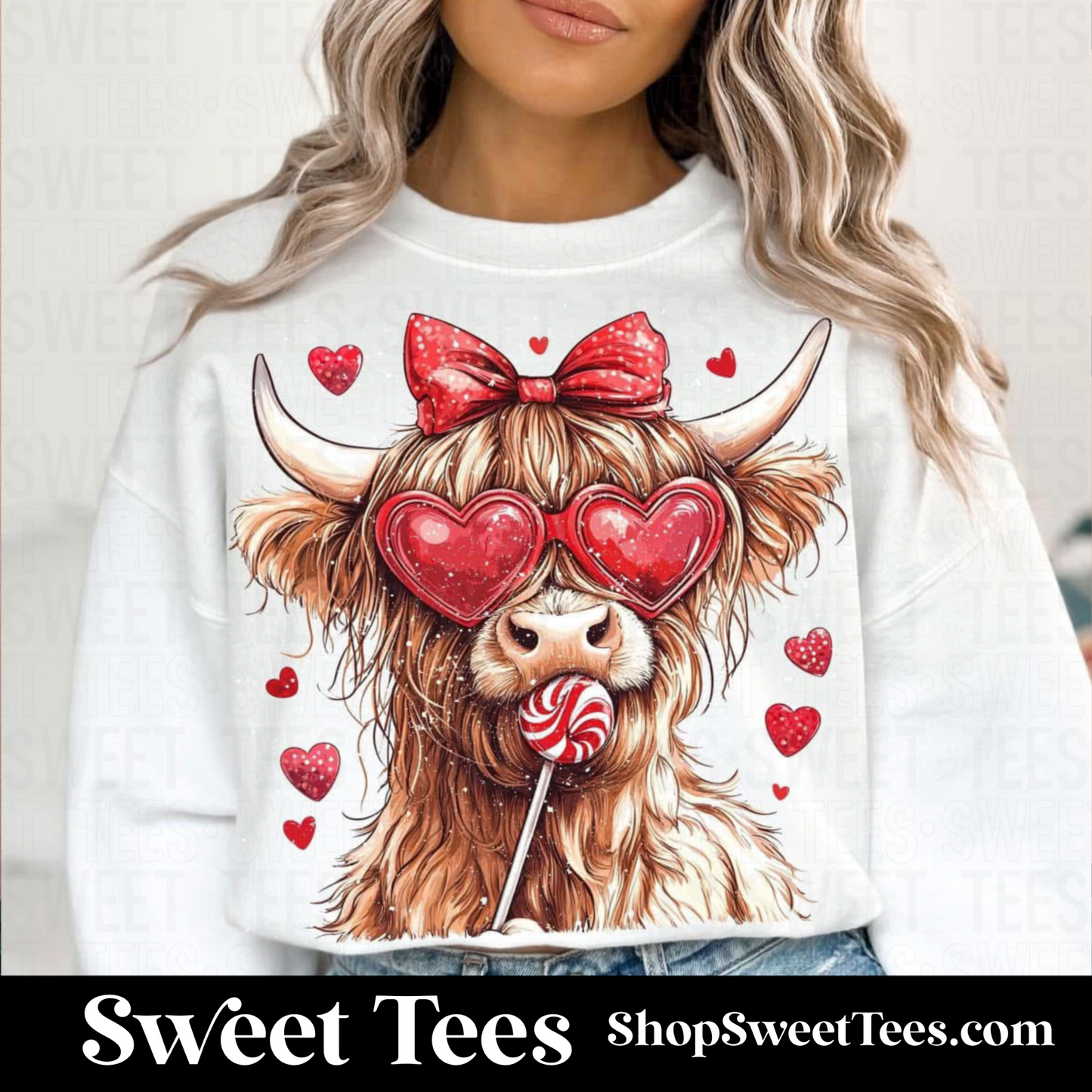 Valentine Hyland Cow Sweatshirt