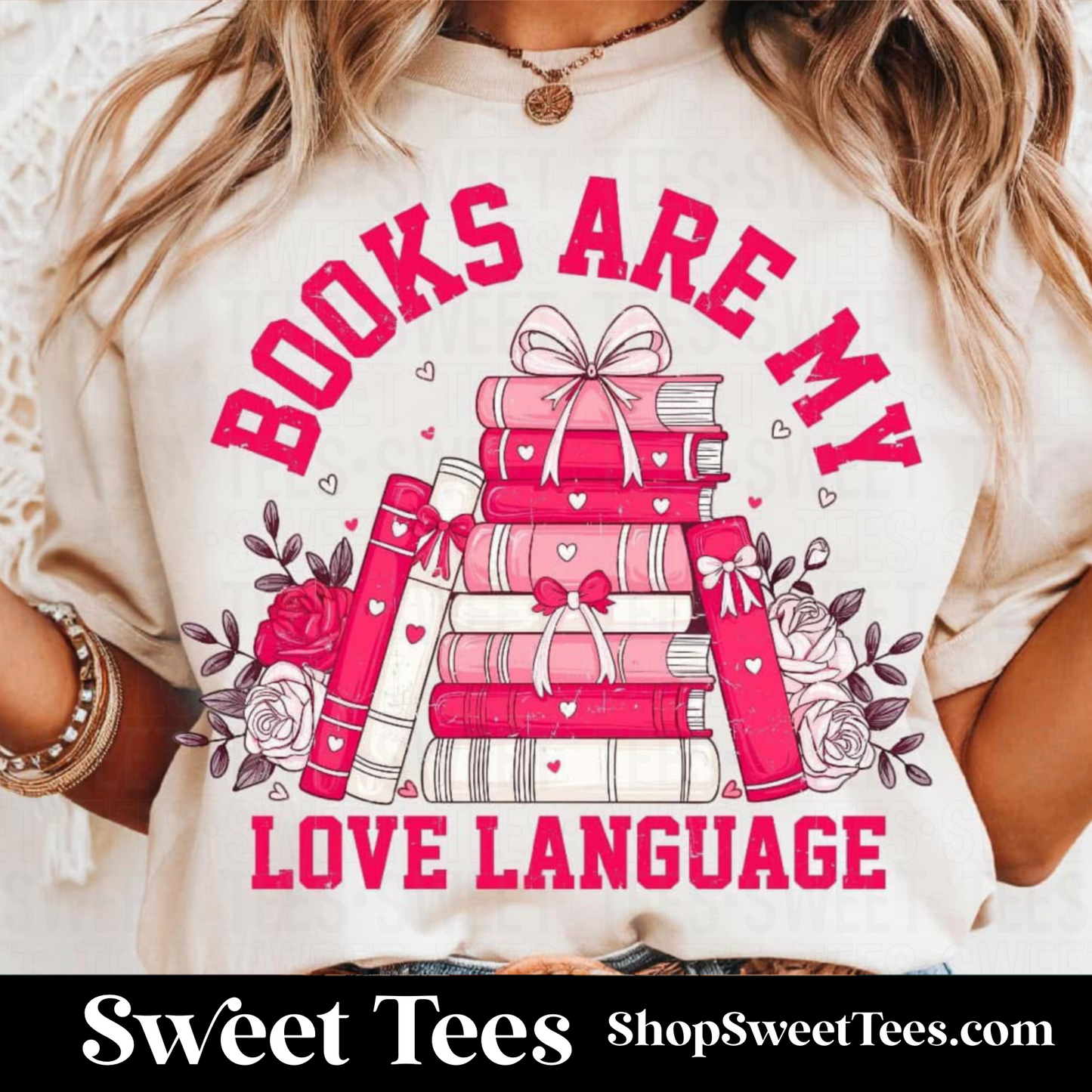 Books Are My Love Language tee
