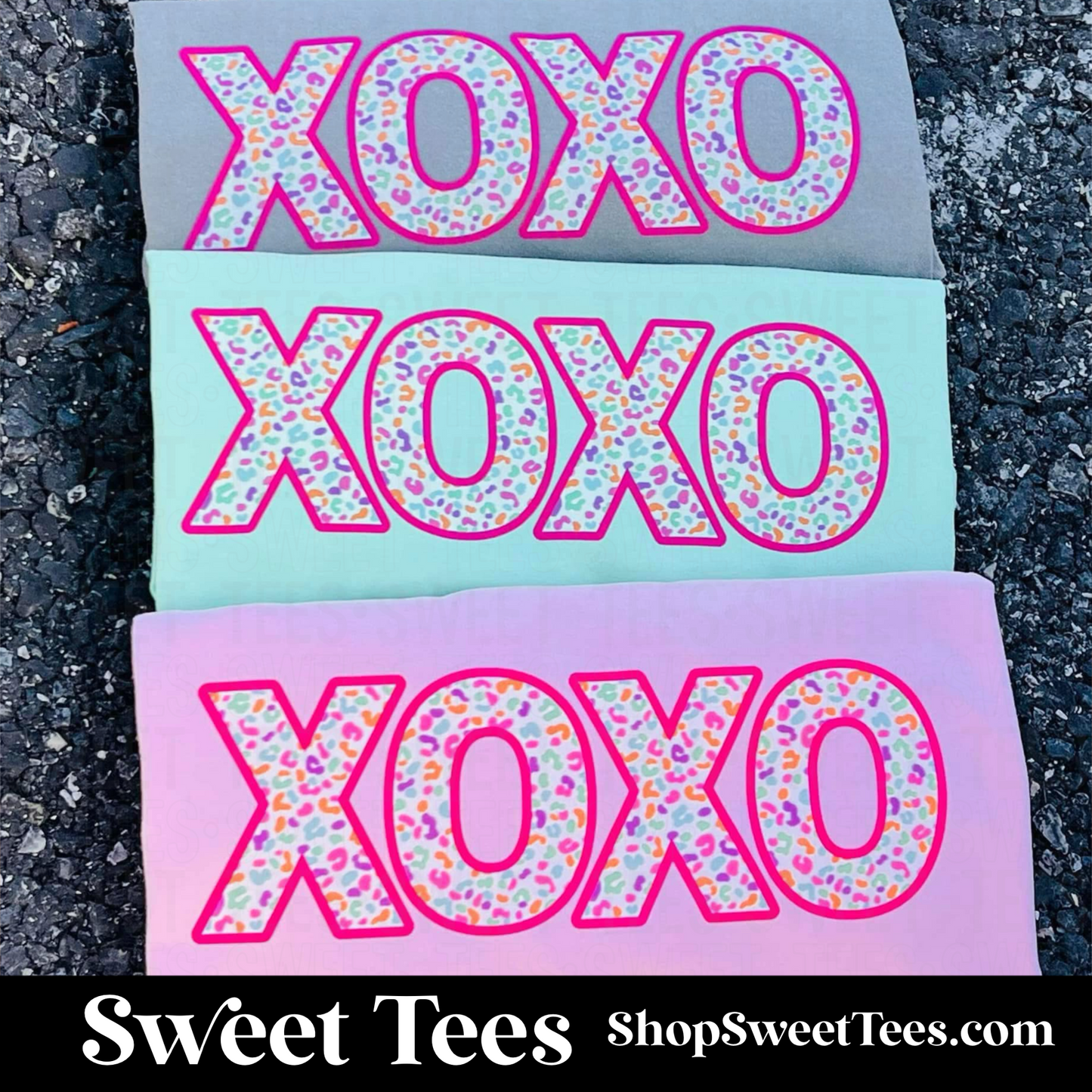 XOXO Confetti Leopard tee