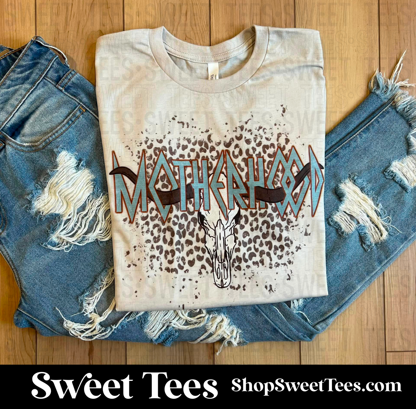 Motherhood Rock Bull Skull tee