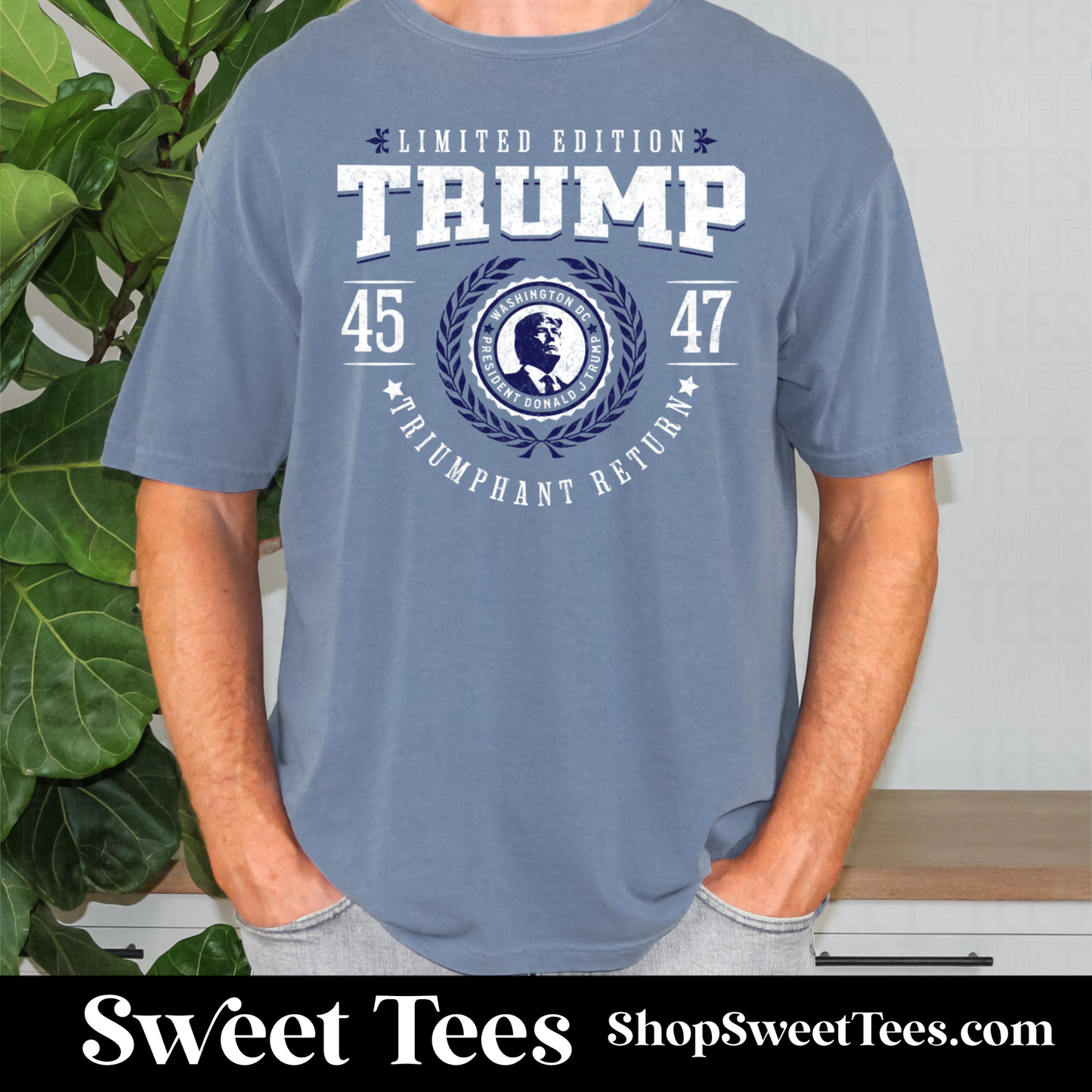 Triumphant Trump tee - Denim
