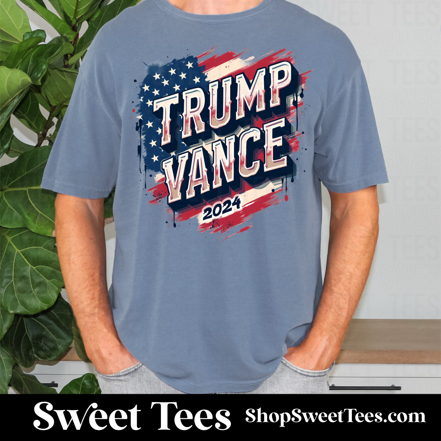 Trump Vance Flag tee