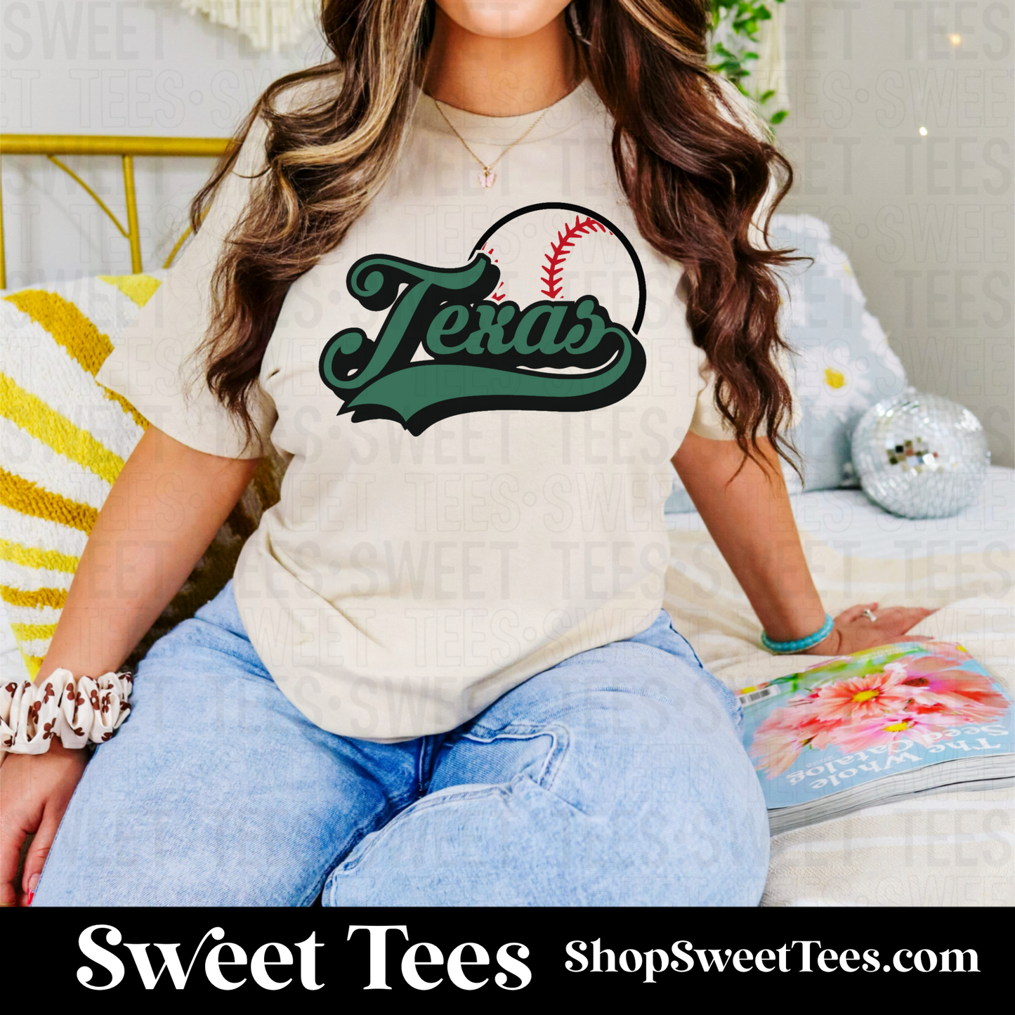 Retro Texas Baseball tee