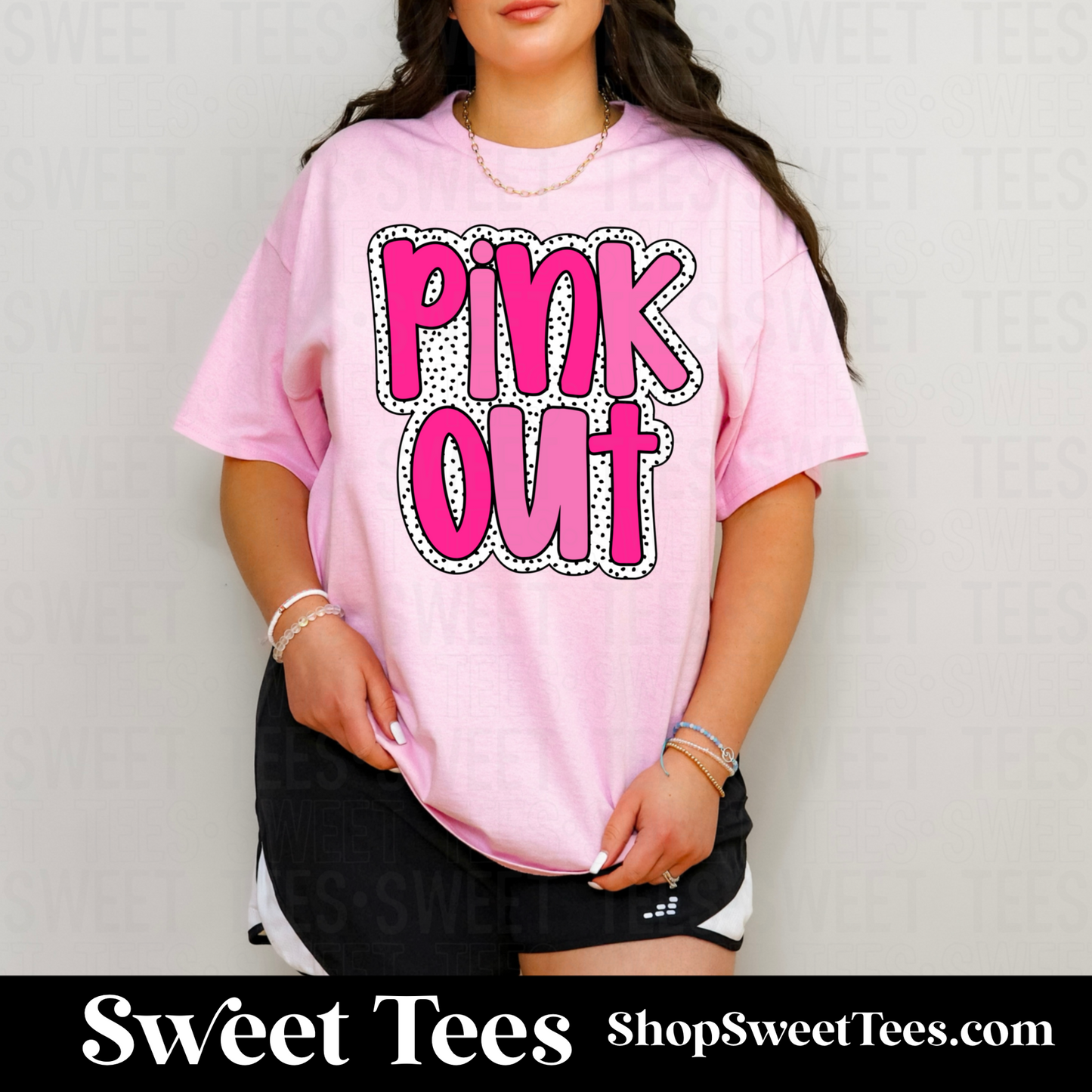 Pink Out Dalmatian tee