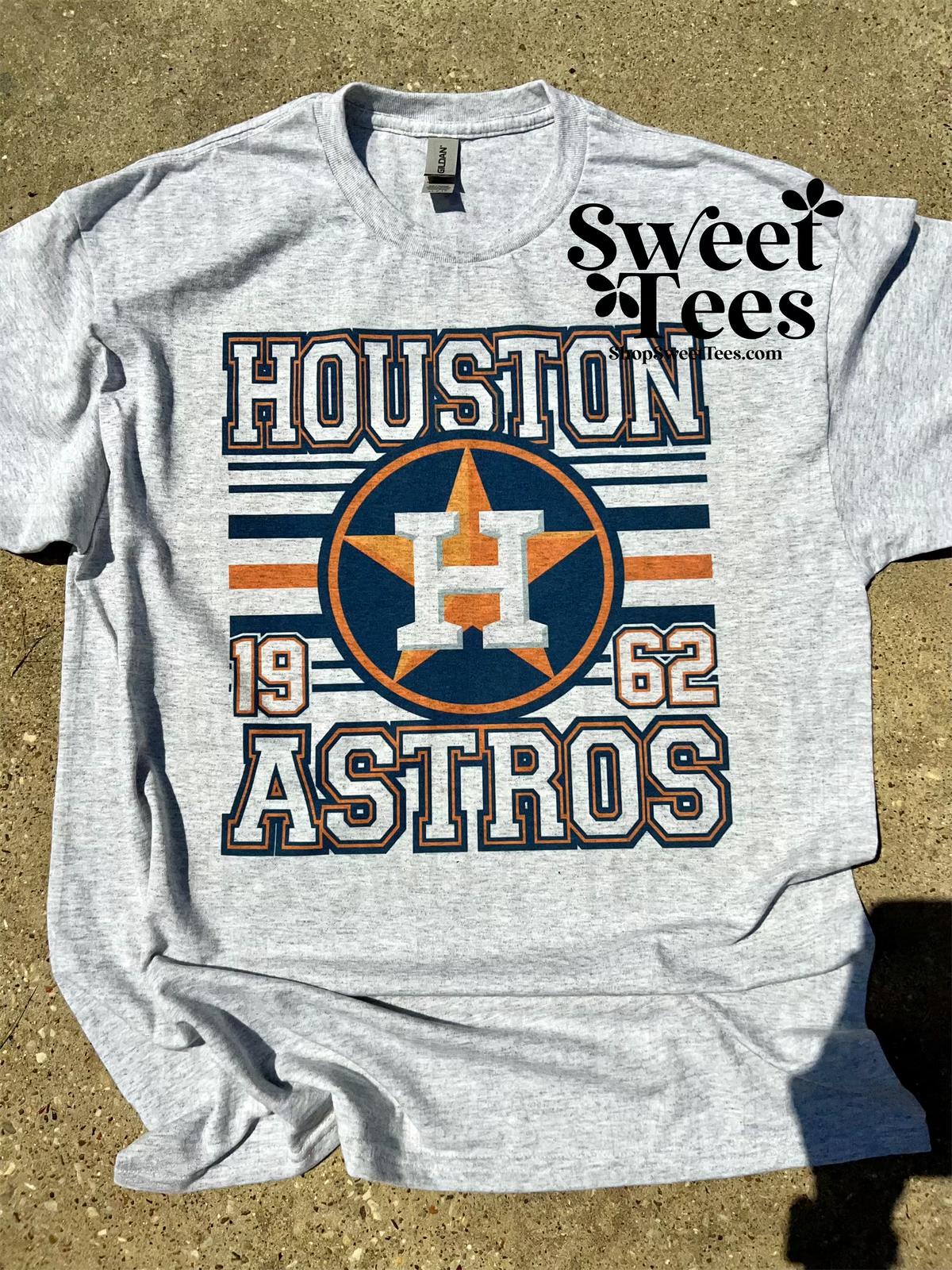 Houston Astros Striped tee – Sweet Tees