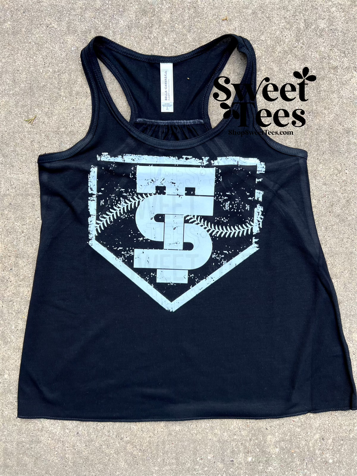 Slam Bella Flowy Tank - Black