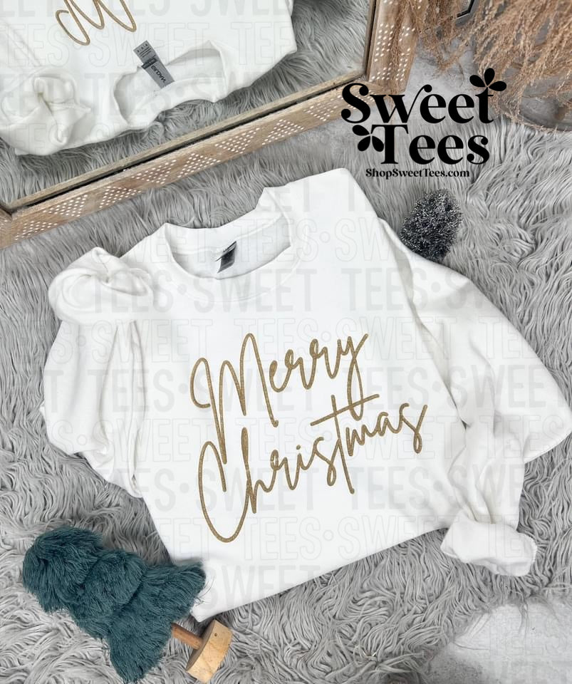 Merry Christmas Script Sweatshirt