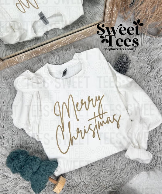 Merry Christmas Script Sweatshirt