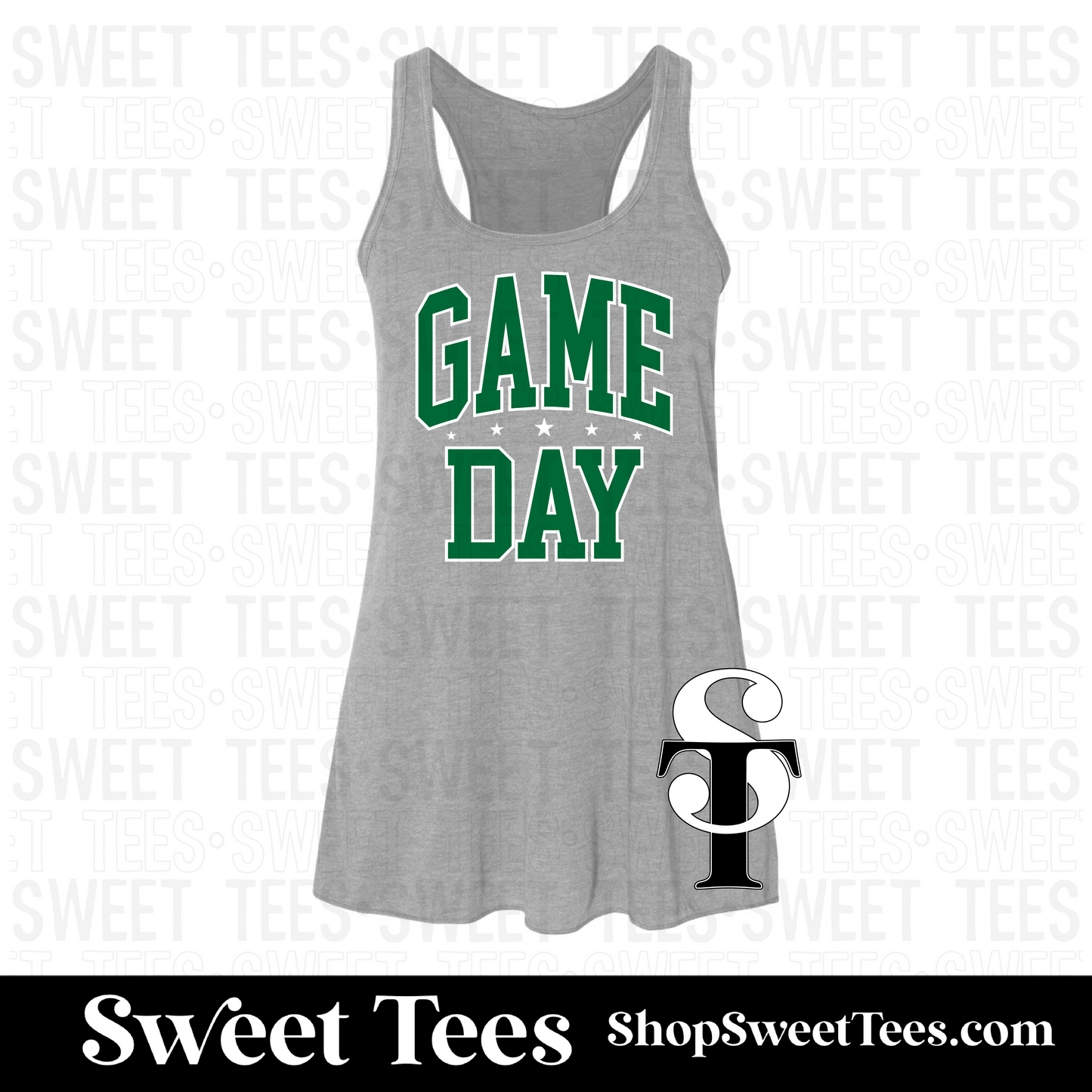 Game Day Bella Tank - Gray