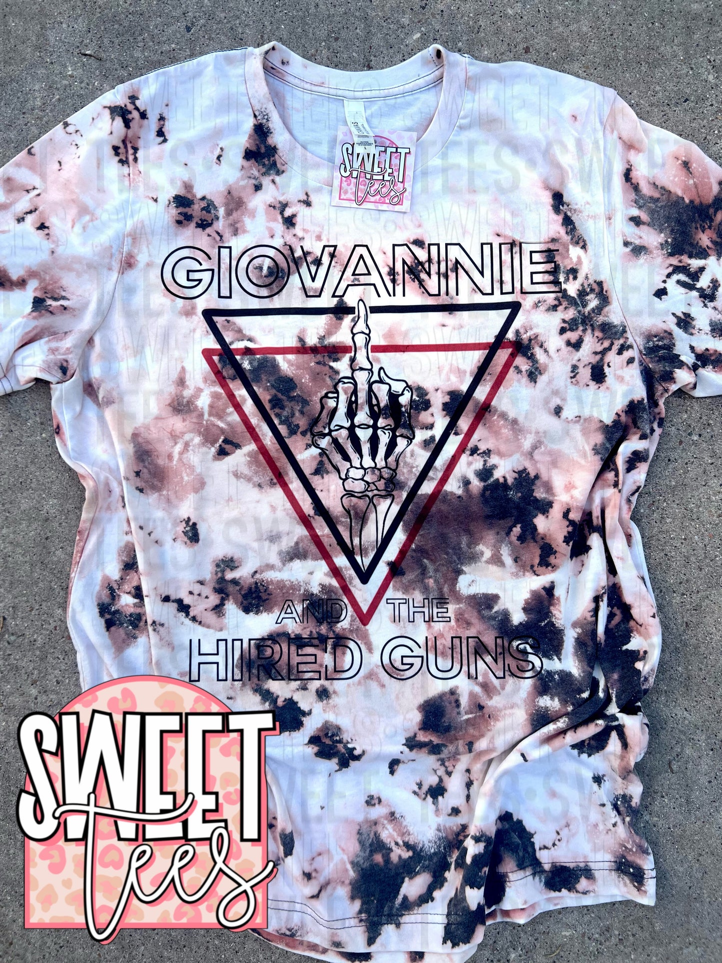 Giovannie & The Hired Guns Acid Wash tee
