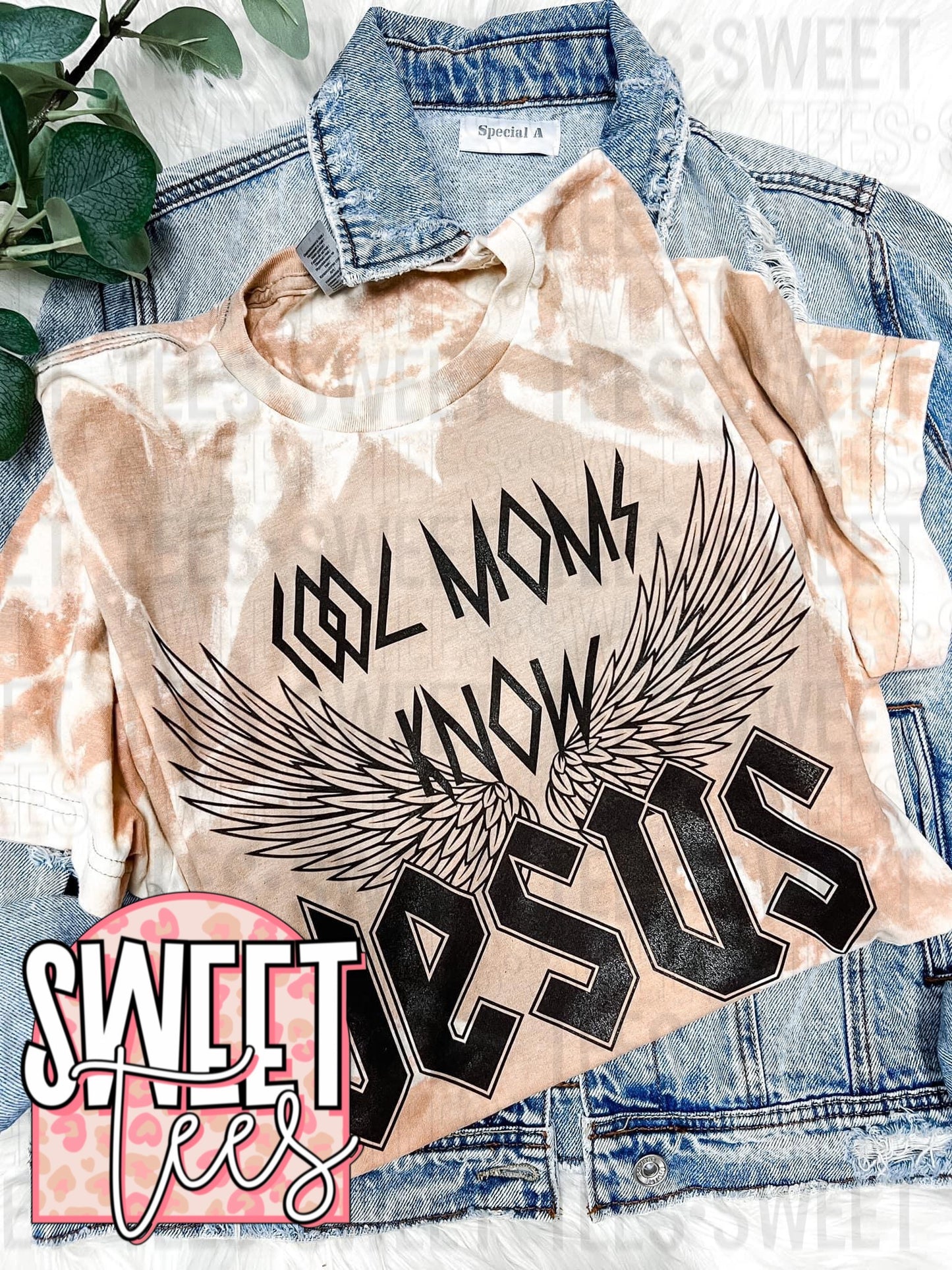 Cool Moms Know Jesus acid bleach tee