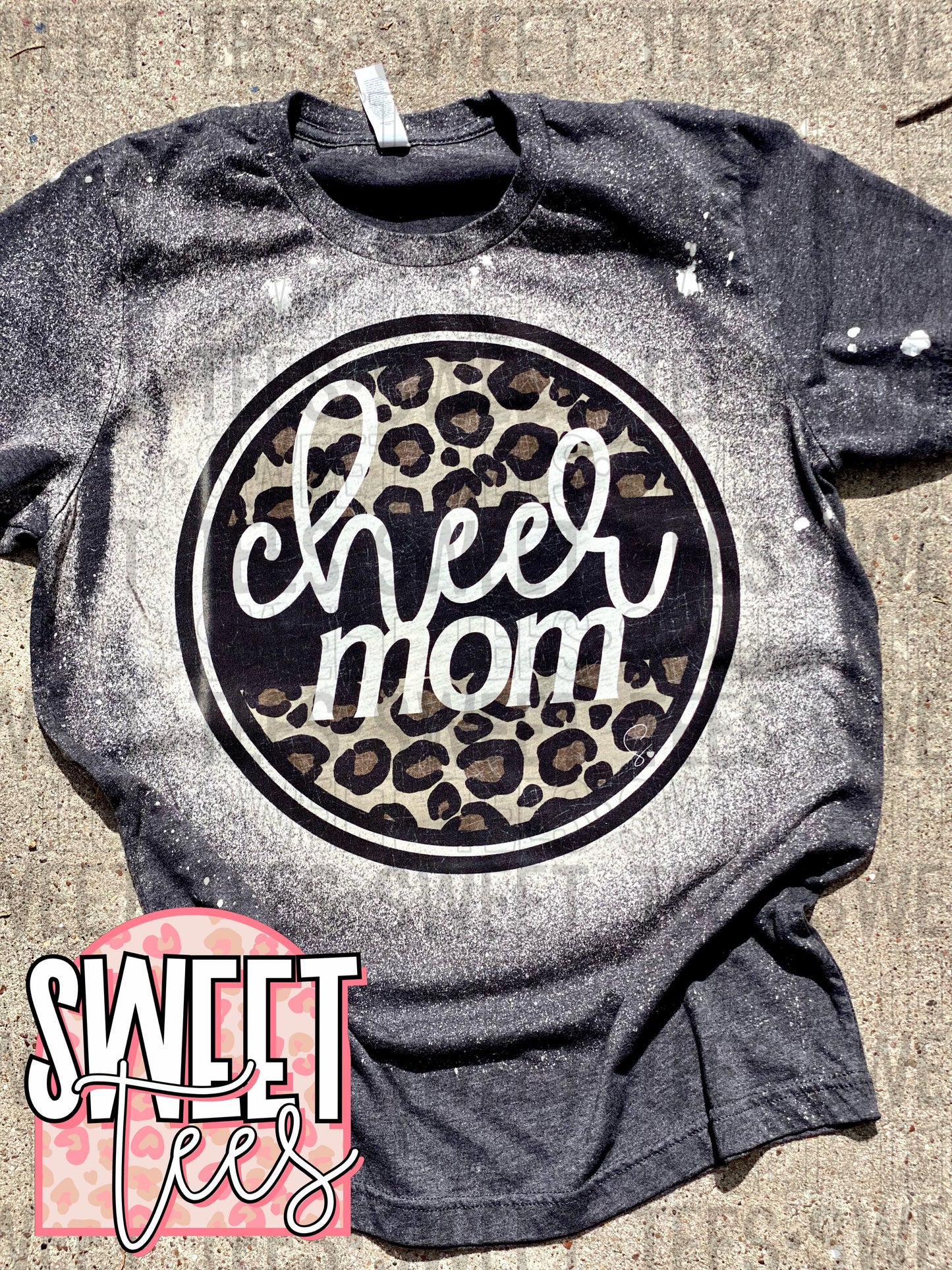 Cheer Mom Leopard tee
