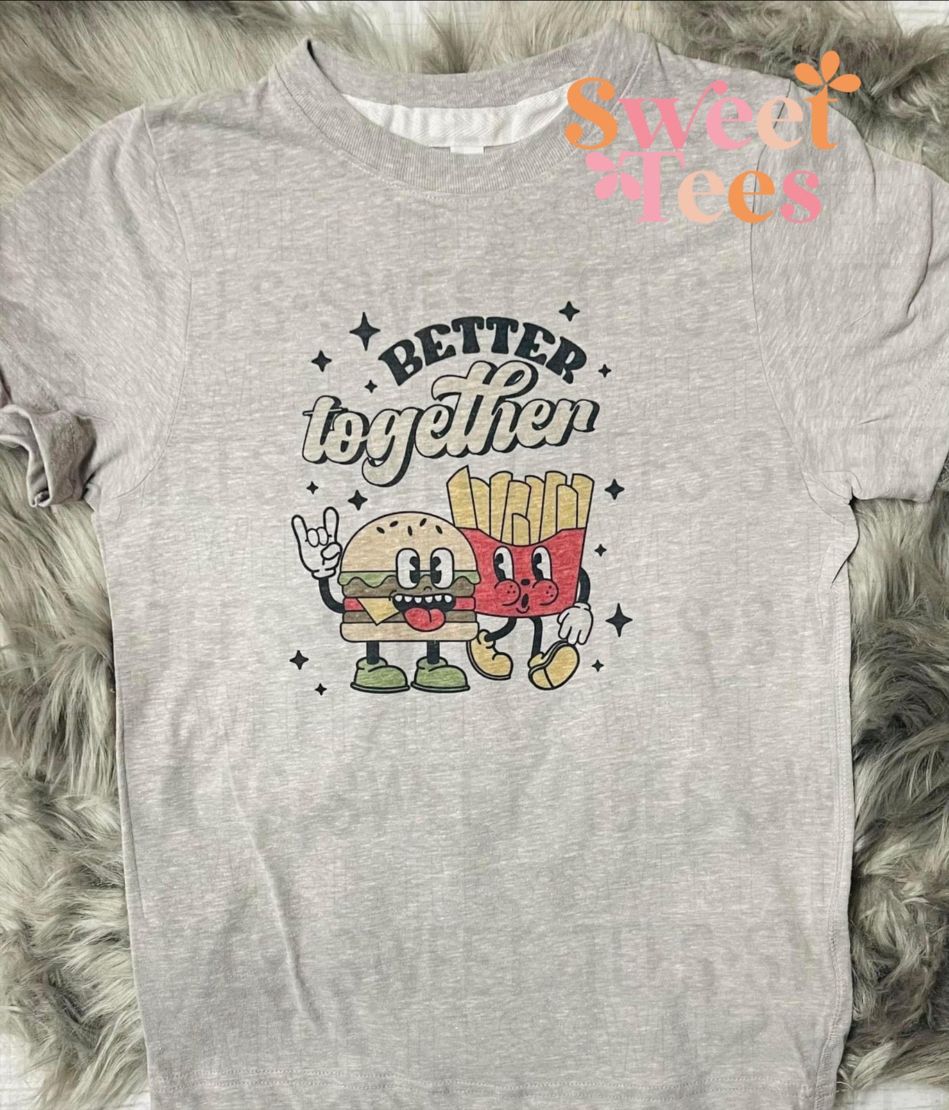 Better Together Burger Fries tee