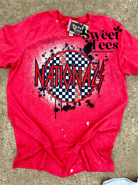 Nationals Baseball Grunge tee