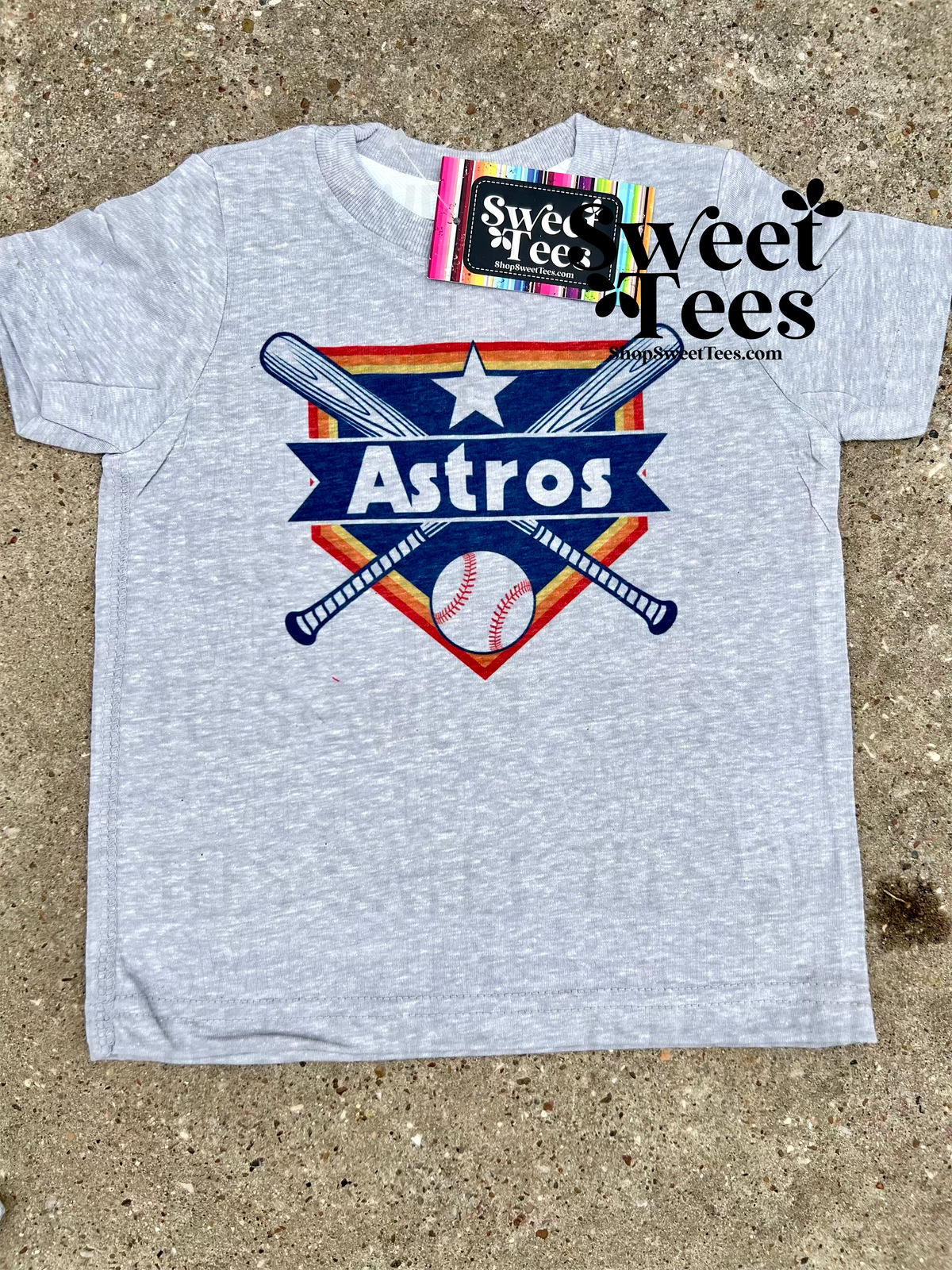 Astros Throwback Criss Cross tee