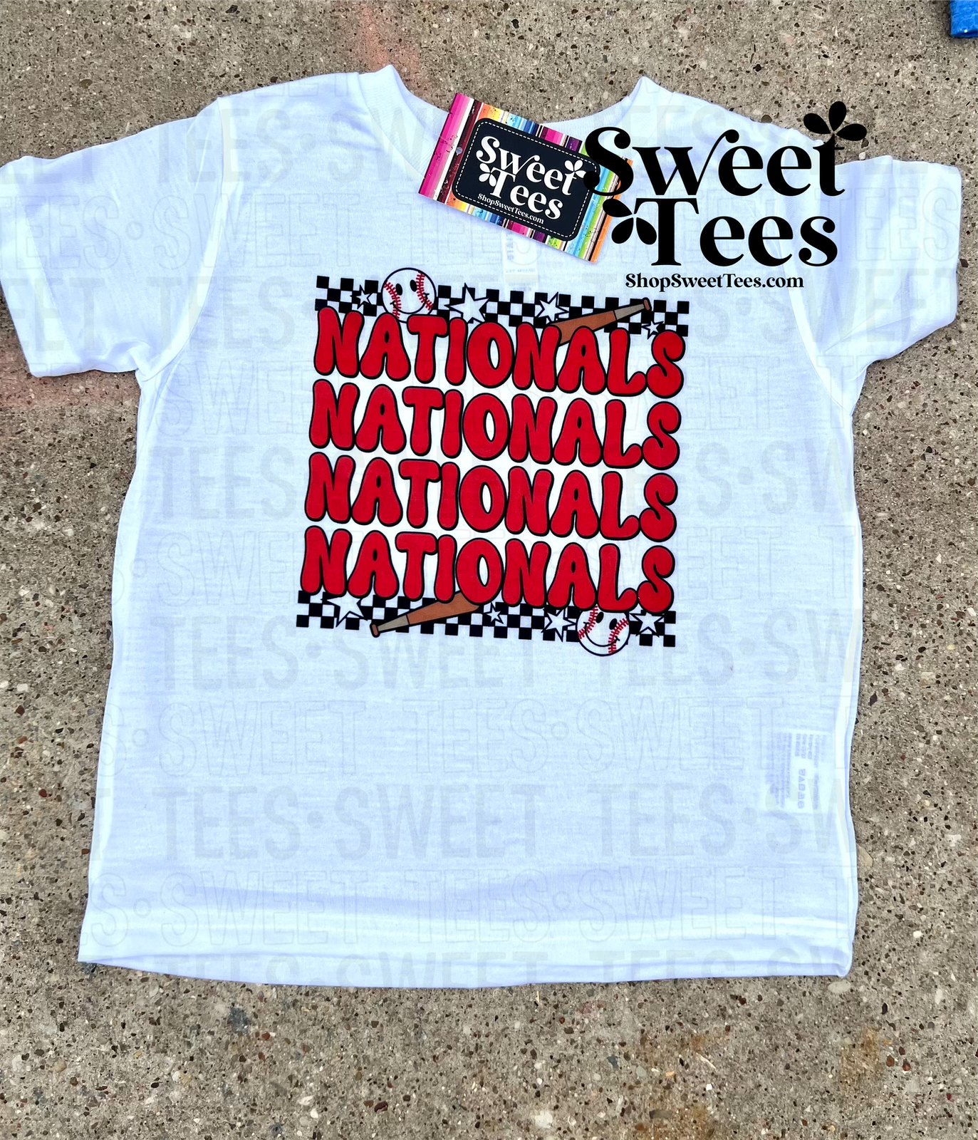 Nationals Checker tee