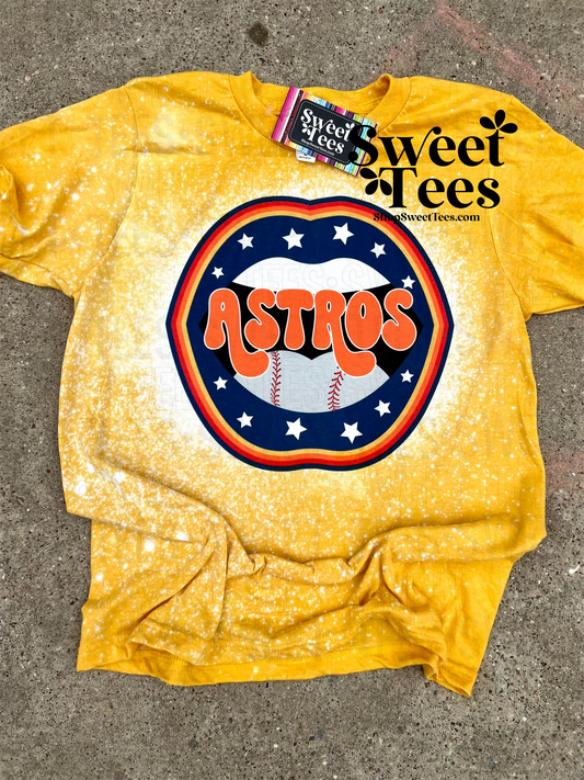 Astros Throwback Team Mouth tee