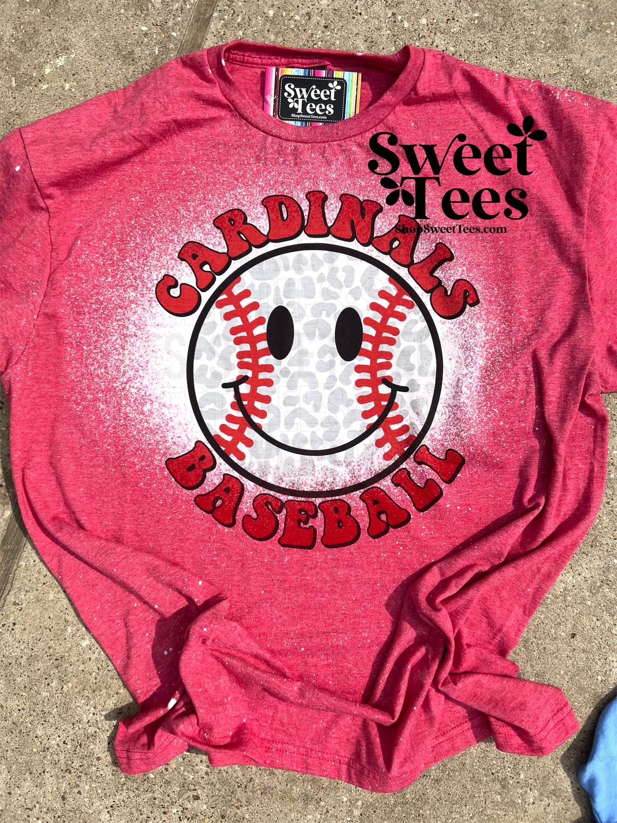 Cardinals Baseball Smile tee
