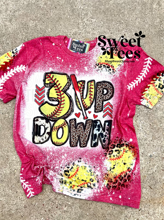Softball 3 Up 3 Down tee