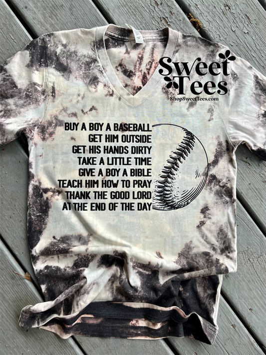 If You Give a Boy a Baseball tee