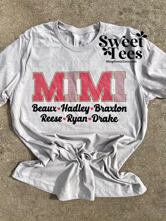 Custom Chenille Name tee