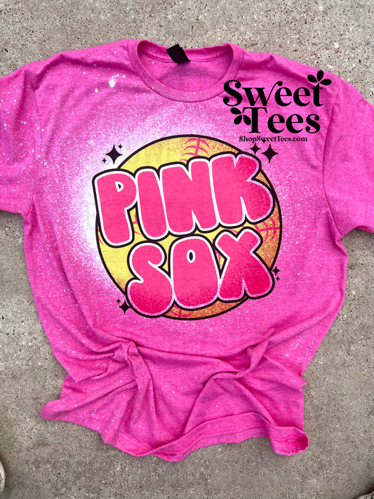 Pink Sox Retro Softball tee