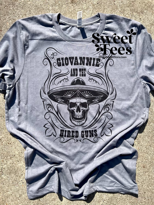 Giovannie and The Hired Guns Whiskey tee