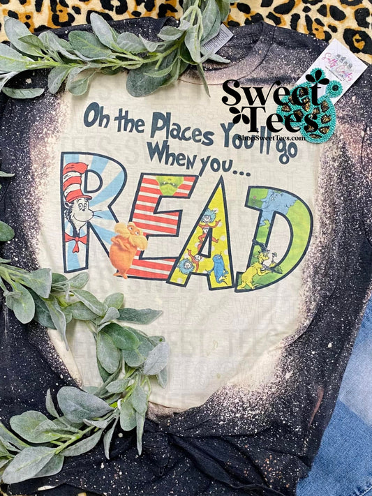 Oh The Places You'll Go When You Read tee