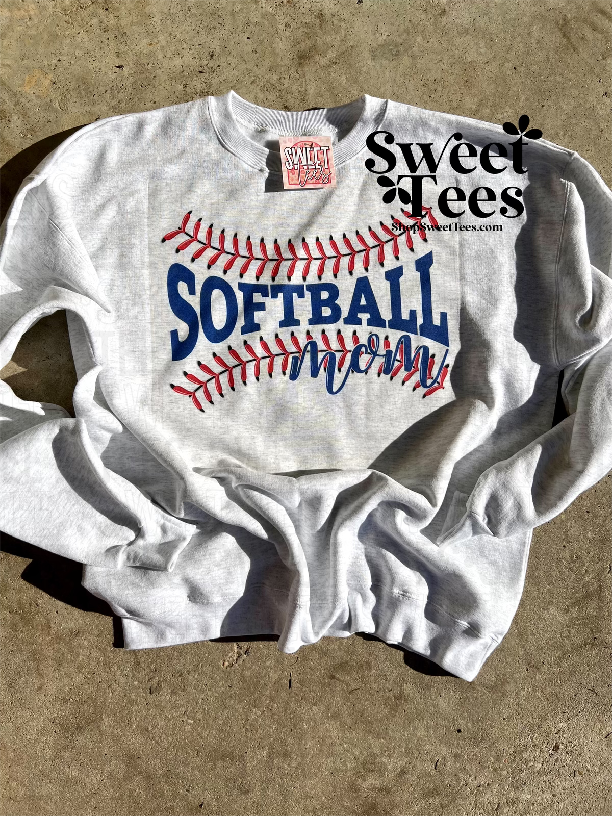 Softball Mom Stitch Sweatshirt