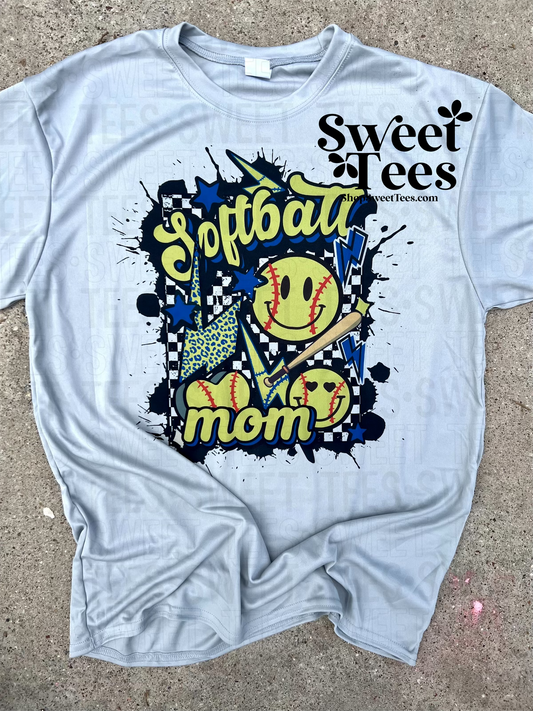 Softball Mom Collage drifit tee