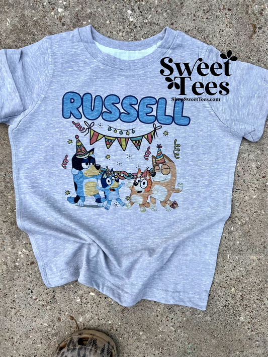 Bluey Birthday tee