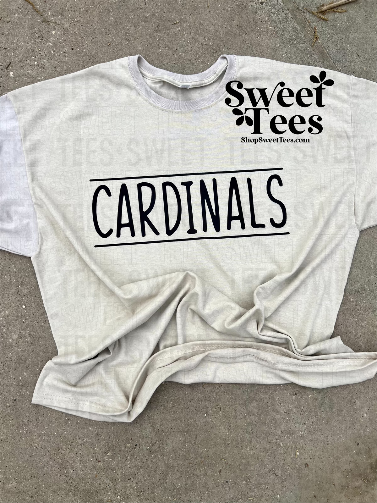 Cardinals Skinny Text tee