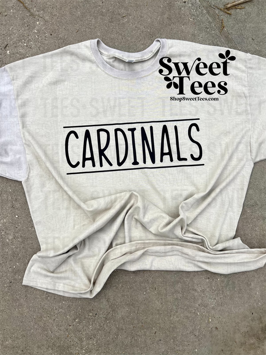 Cardinals Skinny Text tee