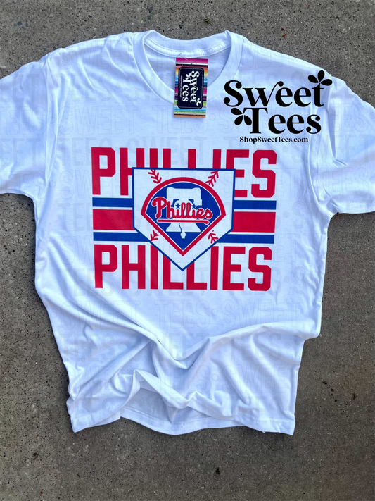 Phillies Double Name Home Plate tee