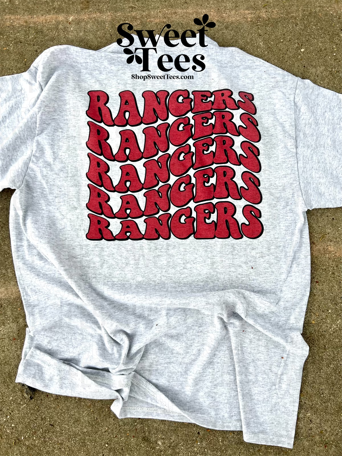 Rangers Retro Wave Pocket tee