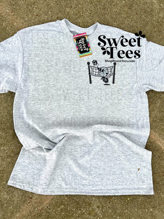 Volleyball Retro Wave tee