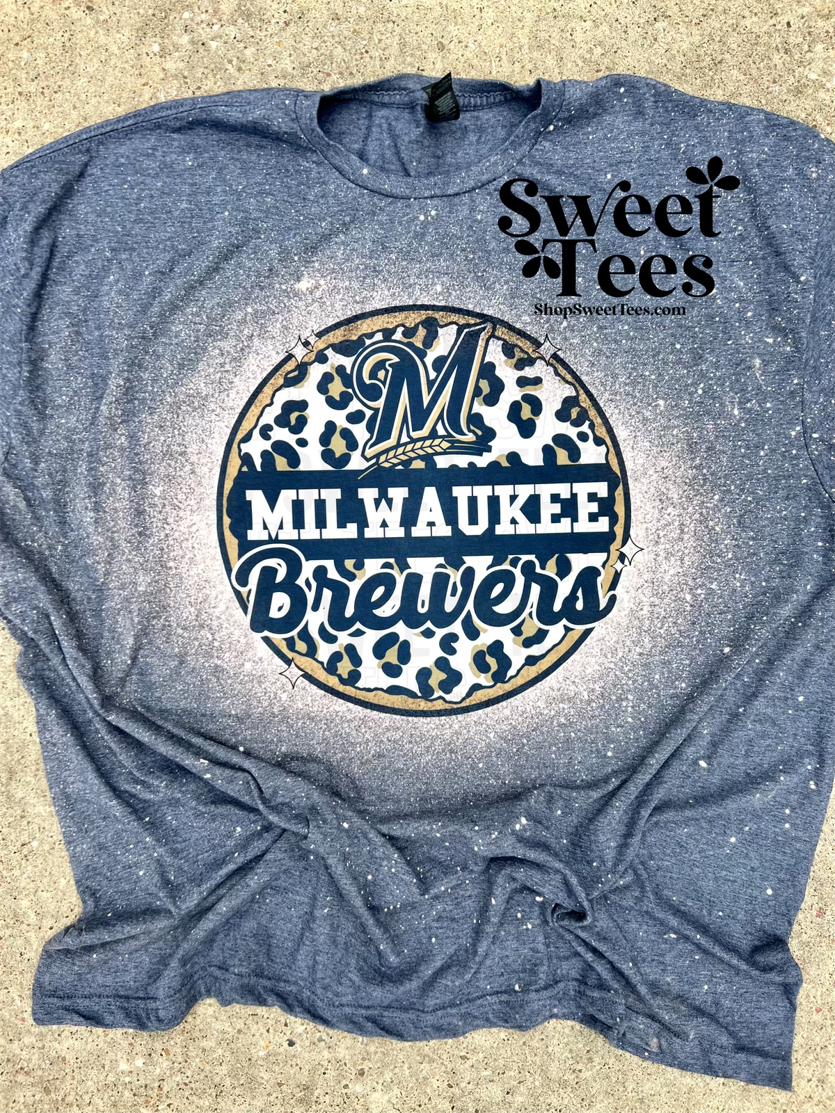 Brewers Leopard Circle tee