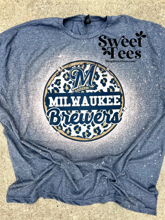 Brewers Leopard Circle tee