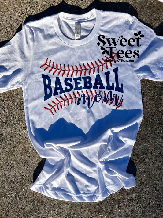 Baseball Mom Stitch tee