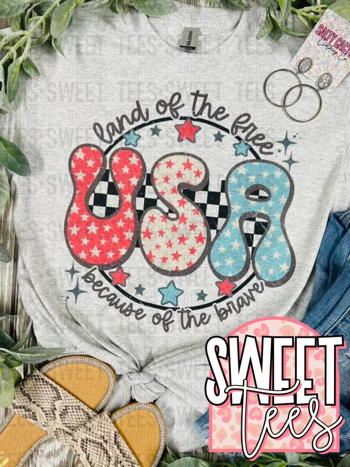 Land of the Free USA tee