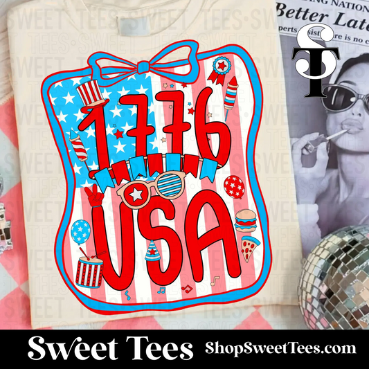 USA 1776 Bow tee