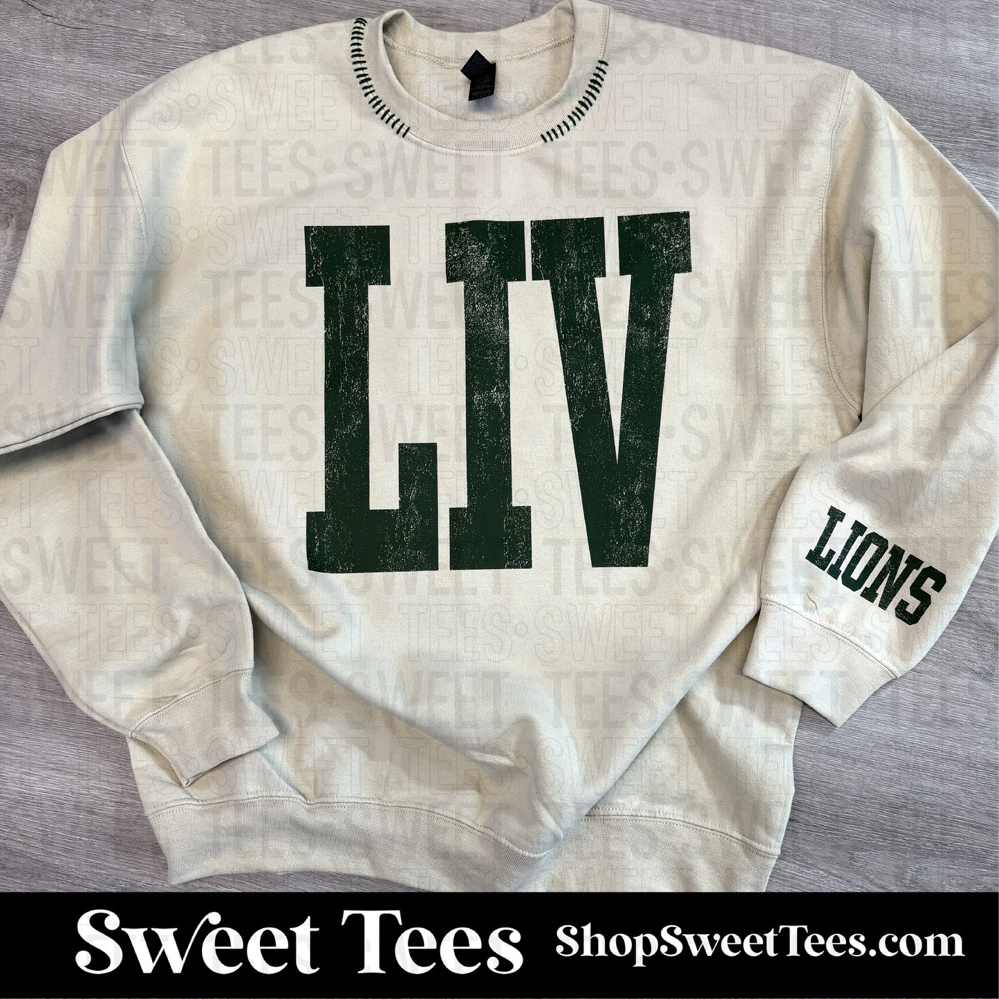 LIV Washed 377 Hand Stitched Sweatshirt - Preorder