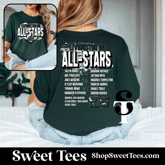 8U Livingston All-Stars Roster tee