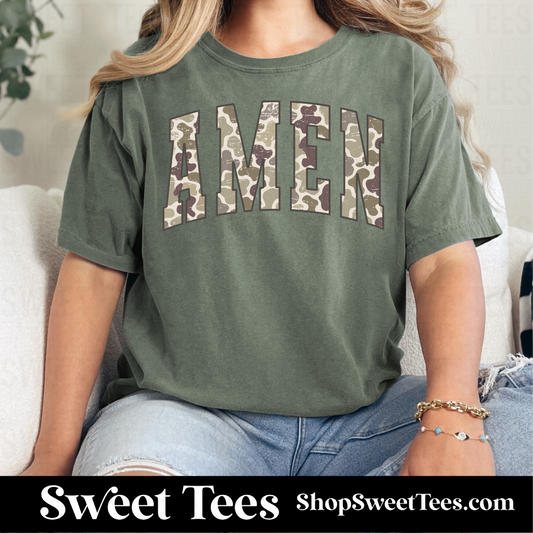 Camo Amen tee