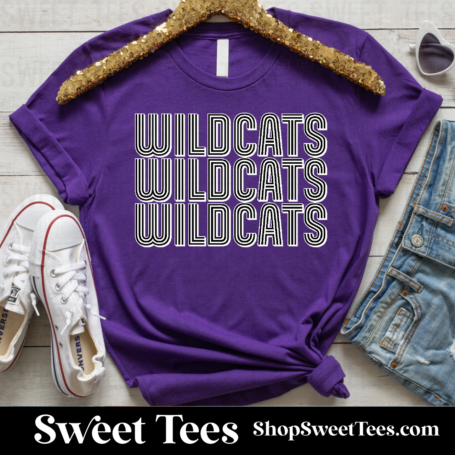 Big Sandy Wildcats Inline Stacked Spirit 057 tee